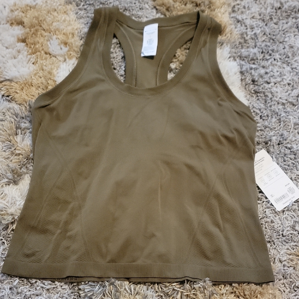Athleta Olive Racerback Tank Top